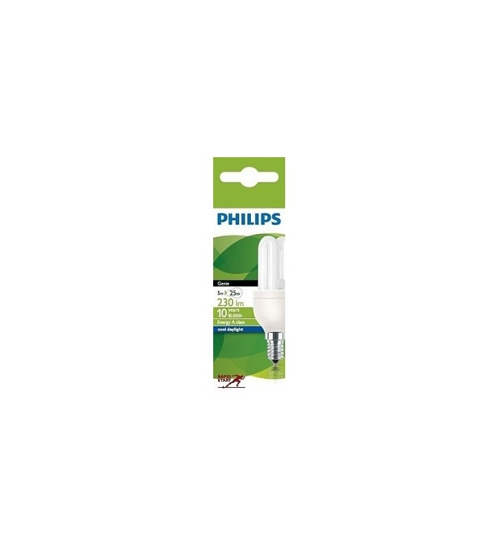 ΛΑΜΠΑ ΟΙΚΟΝΟΜΙΑΣ GENIE 5W/865 240V E14 6500K PHILIPS