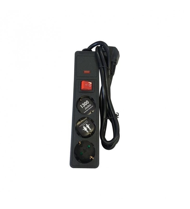 ΠΟΛΥΜΠΡΙΖΟ ΥΠΕΡΤΑΣΕΩΣ ΜΕ ΑΣΦΑΛΕΙΑ 3 ΘΕΣΕΩΝ ΜΕ ΚΑΛΩΔΙΟ 1,5μ 3χ1mm