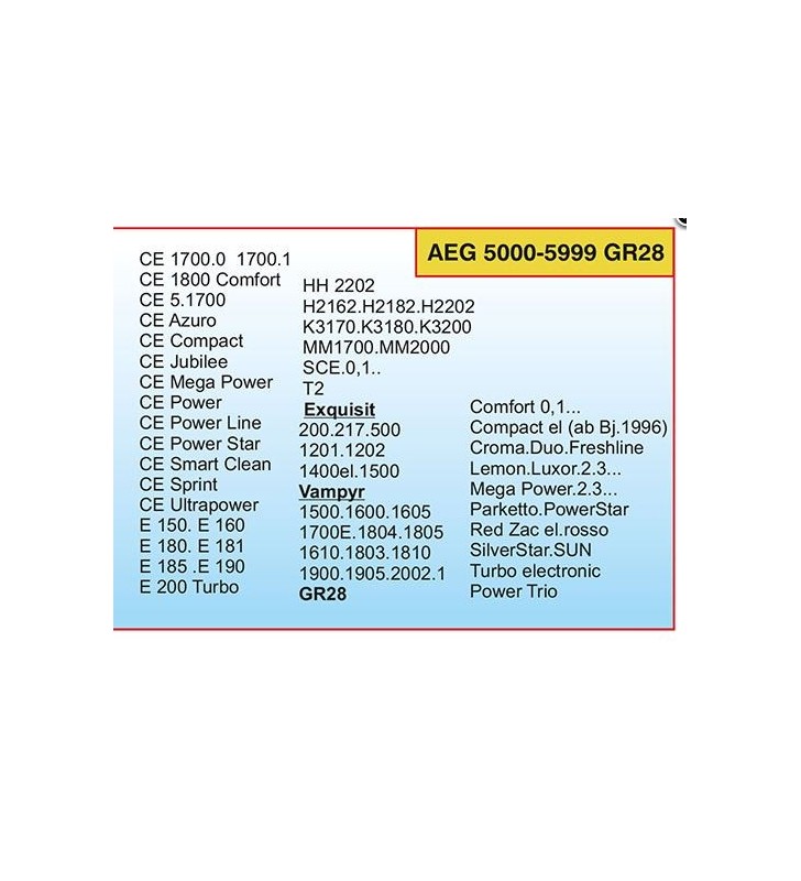 ΣΑΚΟΥΛΕΣ ΣΚΟΥΠΑΣ AEG GR28 ΠΑΝΙΝΕΣ 4 ΤΕΜΑΧΙΑ