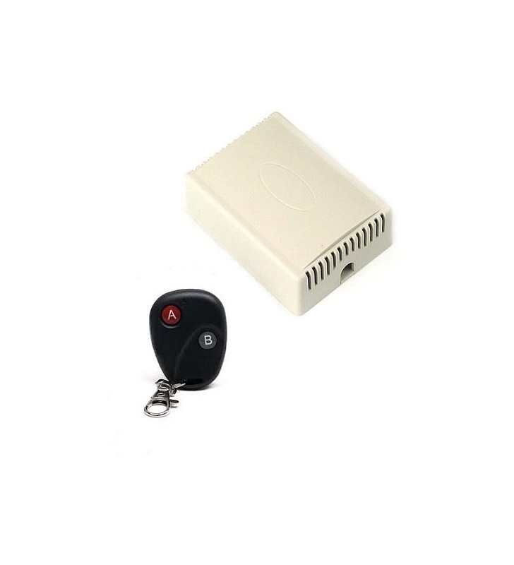 Ασυρματος δεκτης12vdc 2 καναλιων με τηλεχειριστηριο