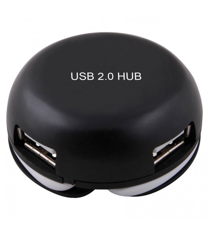 HUB 4 Port USB 2.0V BLACK POWERTECH PT-166