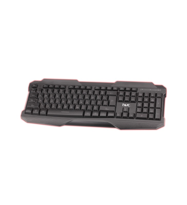 ΠΛΗΚΤΡΟΛΟΓΙΟ USB HVT G400V GAMING ΜΑΥΡΟ ΜΕ ΚΟΚΚΙΝΟ ΦΩΤΙΣΜΟ