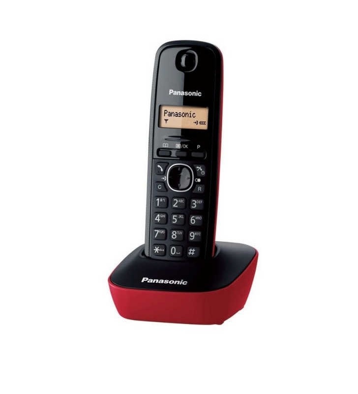 ΑΣΥΡΜΑΤΟ ΤΗΛΕΦΩΝΟ Panasonic KX-TG1611 Μαύρο-Κόκκινο