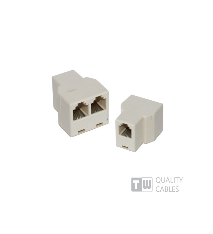 ΤΗΛΕΦΩΝΙΚΟ ΤΑΦ 1 ΘΥΛ - 2 ΘΥΛ RJ11 6x4