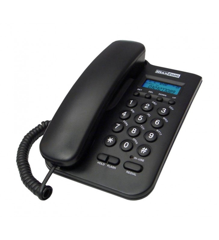 ΣΤΑΘΕΡΟ ΤΗΛΕΦΩΝΟ Maxcom KXT100 Μαύρο με Οθόνη