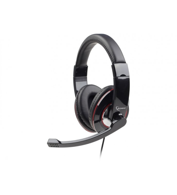 ΑΚΟΥΣΤΙΚΑ STEREO ΜΕ ΜΙΚΡΟΦΩΝΟ MUS-001 GEMBIRD GLOSSY BLACK