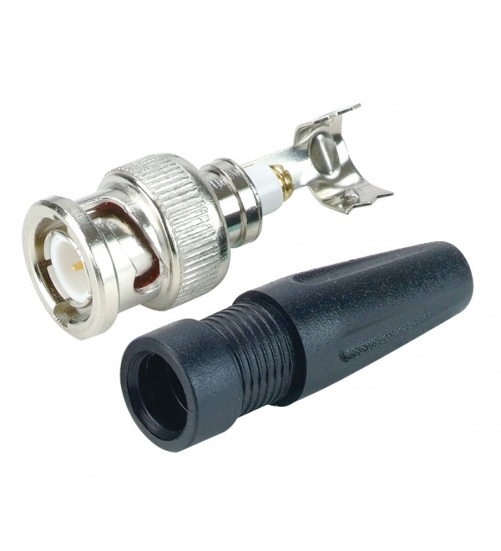 BNC Αρσενικό ίσιο πλαστικό κολλητό