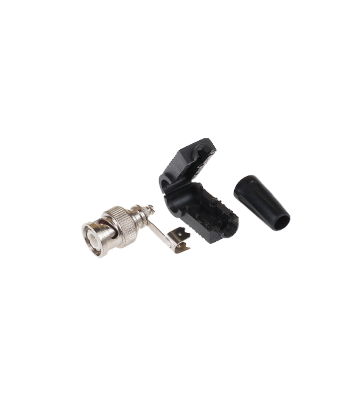 BNC Αρσενικό γωνιακό με βίδα 