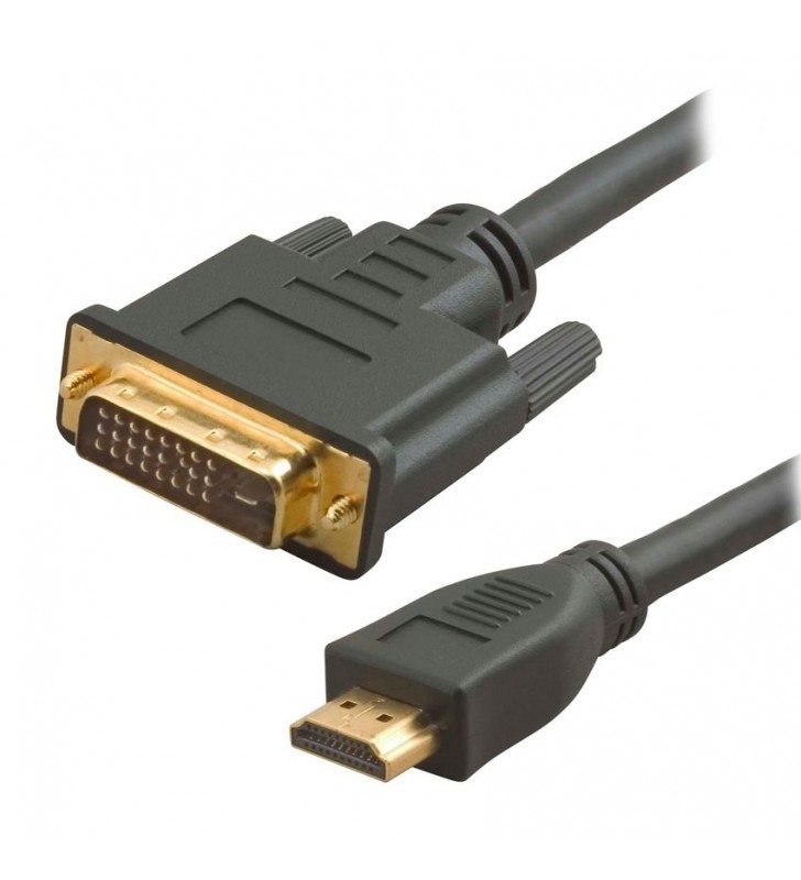 Καλώδιο HDMI 19pin Αρσενικό σε DVI 24+1 Αρσενικό 1.5m POWERTECH
