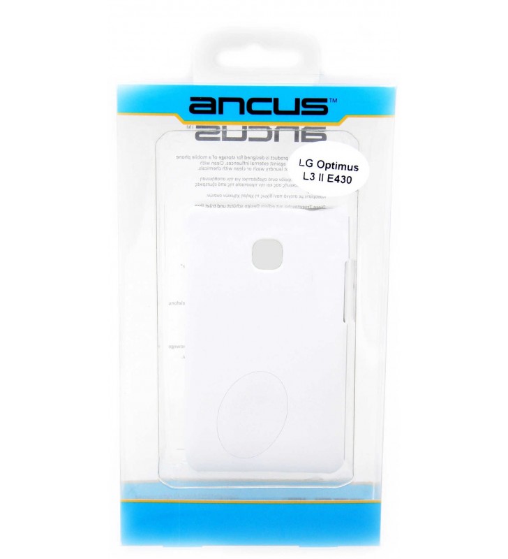 ΘΗΚΗ Faceplate Ancus για LG Optimus L3 II E430 Velvet Feel Λευκή