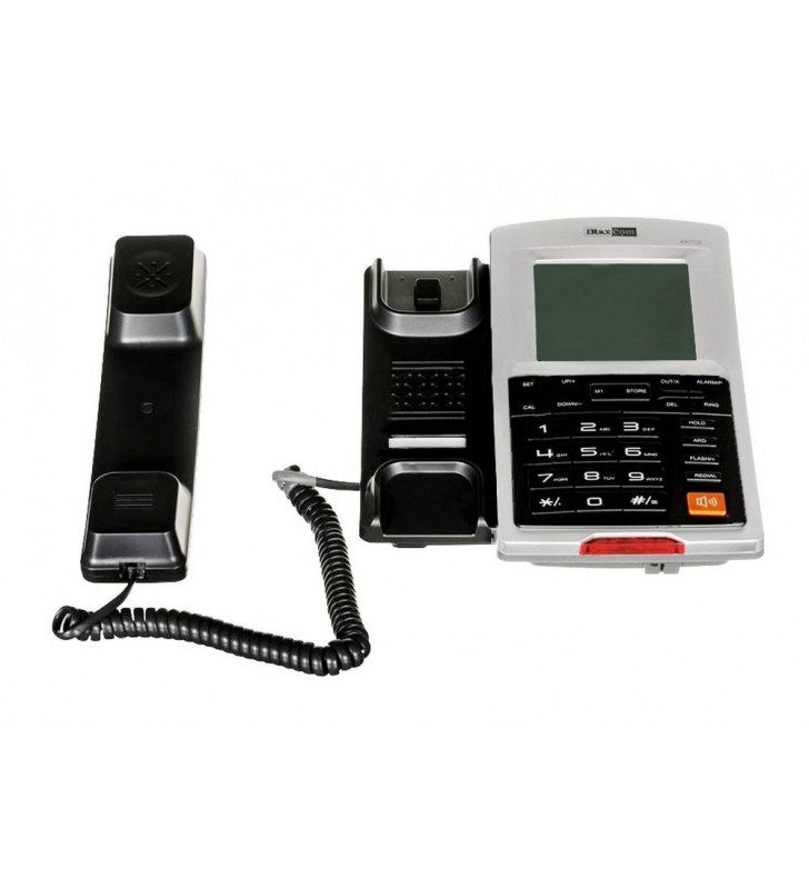 ΣΤΑΘΕΡΟ ΤΗΛΕΦΩΝΟ Maxcom KXT709 Γκρί - Ασημί με Οθόνη και Ένδειξη Εισ/νης Κλήσης Led