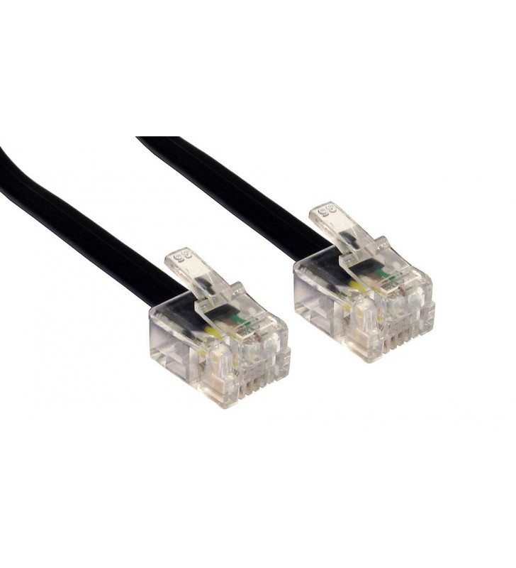 ΚΑΛΩΔΙΟ ΤΗΛΕΦΩΝΙΚΟ ΠPOEKTAΣH RJ11 ΜΑΥΡΟ 3Μ Power Tech CAB-T009