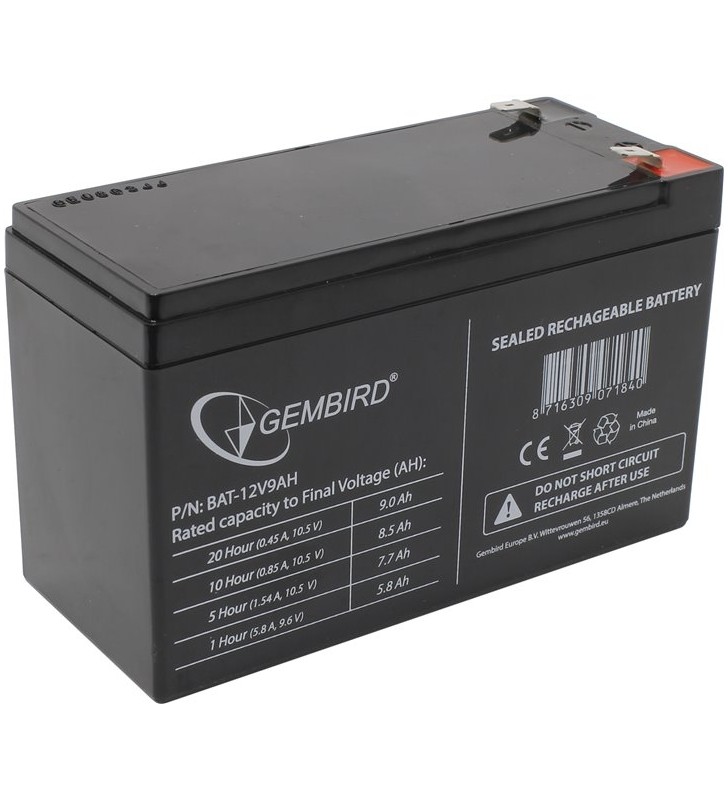 ΜΠΑΤΑΡΙΑ ΜΟΛΥΒΔΟΥ 12V 9 Ah GEMBIRD