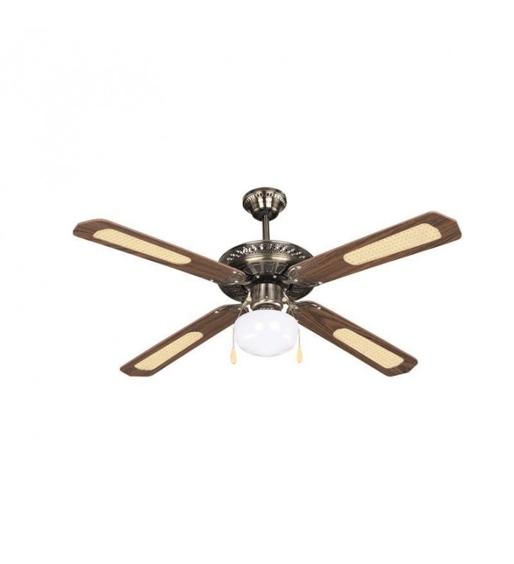 ΑΝΕΜΙΣΤΗΡΑΣ ΟΡΟΦΗΣ ΜΕ 1ΦΩΣ E27 ΚΑΦΕ ΧΡΥΣΟΣ Φ130 60W Eurolamp (147-29001)