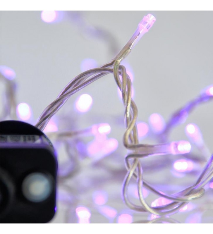 ΦΩΤΑΚΙΑ LED 240L ΜΕ ΠΡΟΓΡΑΜΜΑ, ΕΞΩΤ. ΧΩΡΟΥ 31v ΔΙΑΦΑΝΟ ΚΑΛ. / ΡΟΖ-ΜΟΒ ΛΑΜΠΑΚΙ - (600-11584)