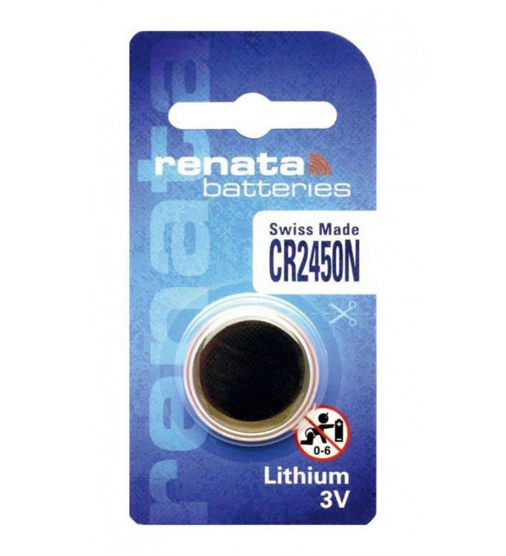ΜΠΑΤΑΡΙΑ ΛΙΘΙΟΥ 3v Buttoncell Lithium Electronics Renata CR2450N 1τεμ