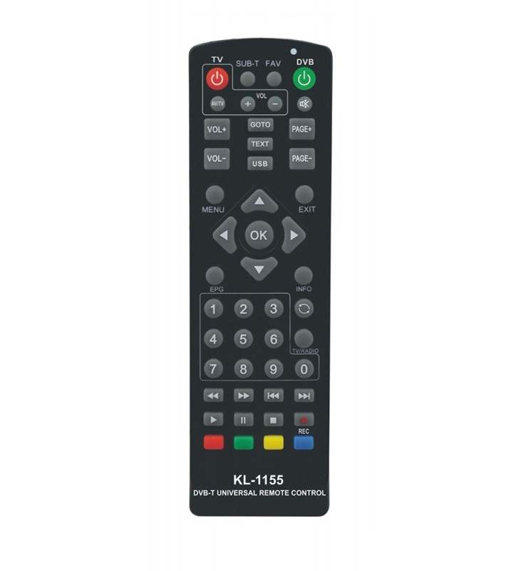 Πολυτηλεχειριστήριο αποκωδικοποιητών DVB-T/DVB-S KL-1155