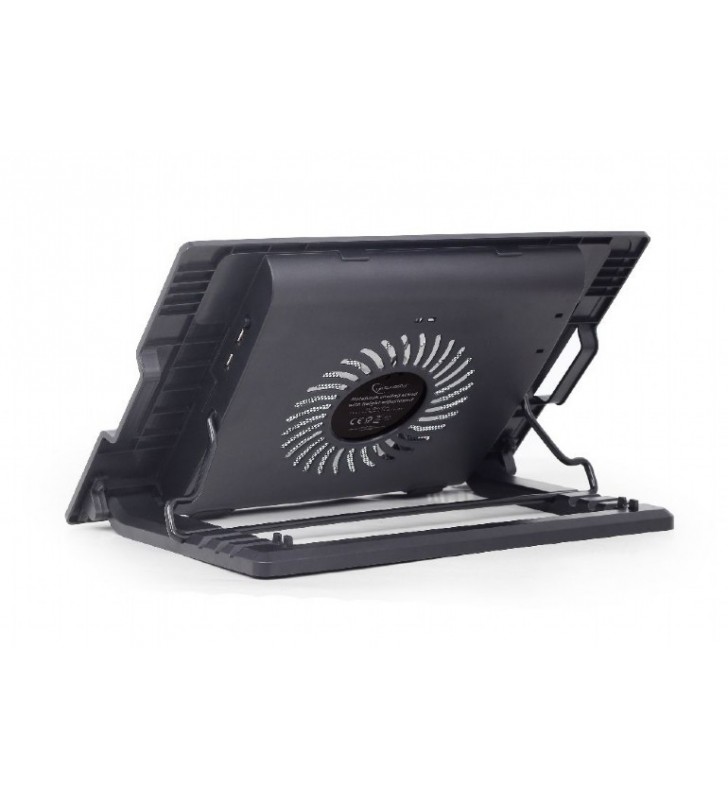Laptop Cooler  Stand με ρύθμιση υψους 17" GEMBIRD (NBS-1F17T-01)