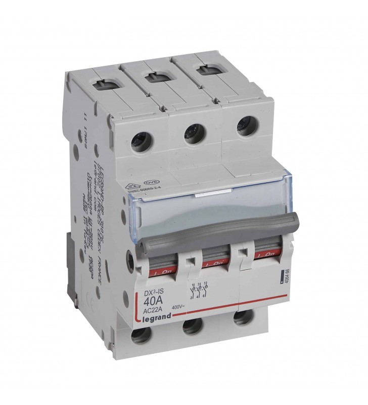 DX3 ΡΑΓΟΔΙΑΚΟΠΤΗΣ 3Π 40Α - (406466) Legrand