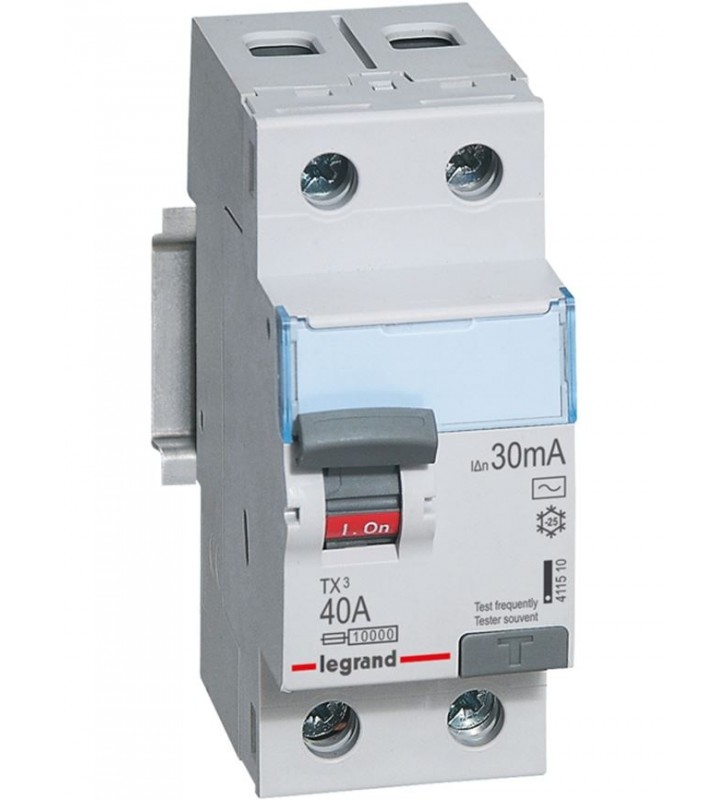 TX3 ΡΕΛΕ ΔΙΑΡΡΟΗΣ AC 2Π 30MA 40A - (411510) Legrand