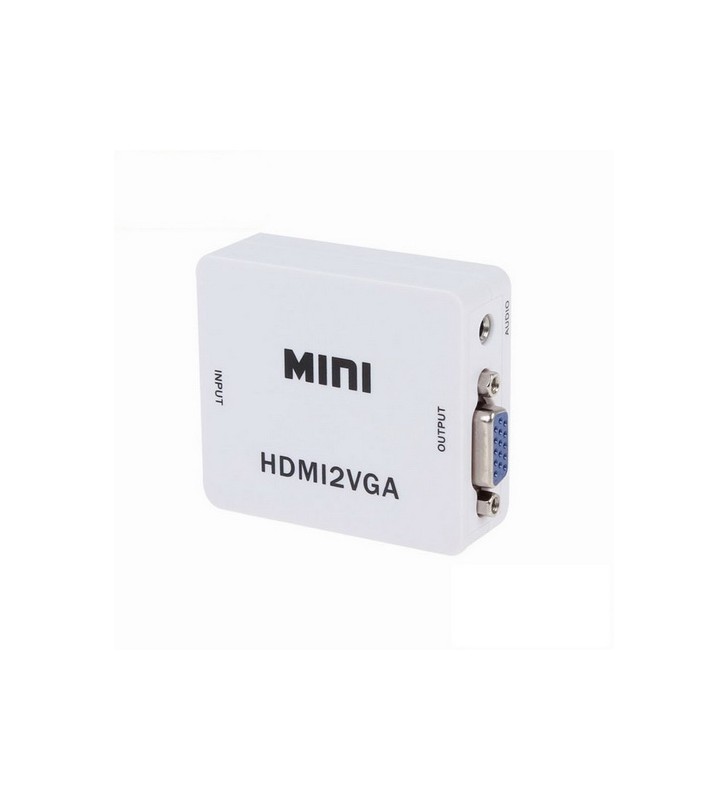 ΜΕΤΑΤΡΟΠΕΑΣ HDMI (A) θηλυκό 720p/1080p σε VGA θηλυκό με Ήχο PS-M630 ANGA