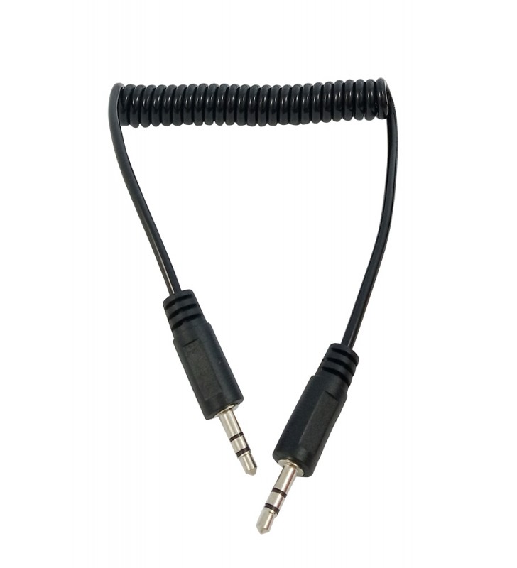 ΚΑΛΩΔΙΩΣΗ ΚΑΡΦΙ ΣΕ ΚΑΡΦΙ ΑΡΣ/ΑΡΣ jack 3,5mm ΣΠΙΡΑΛ max 1Μ (30648)