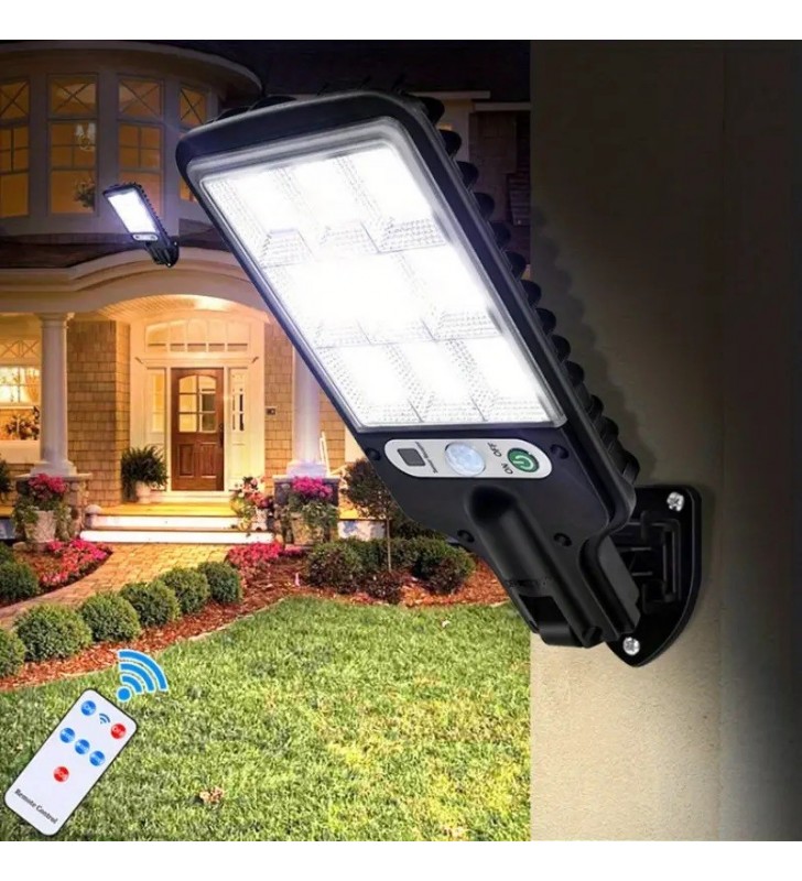 Ηλιακό Φωτιστικό LED Δρόμου 20W με Αισθ. Κίνησης & τηλεχ/ριο, IP65 6000K - CAL Power 616-1 (25925)