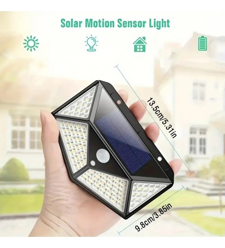 Ηλιακό Φωτιστικό LED 10W με Μπατ. λιθίου, Dimmable & Αισθ. Κίν. IP65 - CAL Power BD-100L (25924)