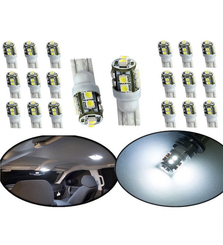 ΛΑΜΠΑΚΙ ΑΥΤΟΚΙΝΗΤΟΥ Led T10 W5W με 10 LED SMD 6500k (ΨΥΧΡΟ)