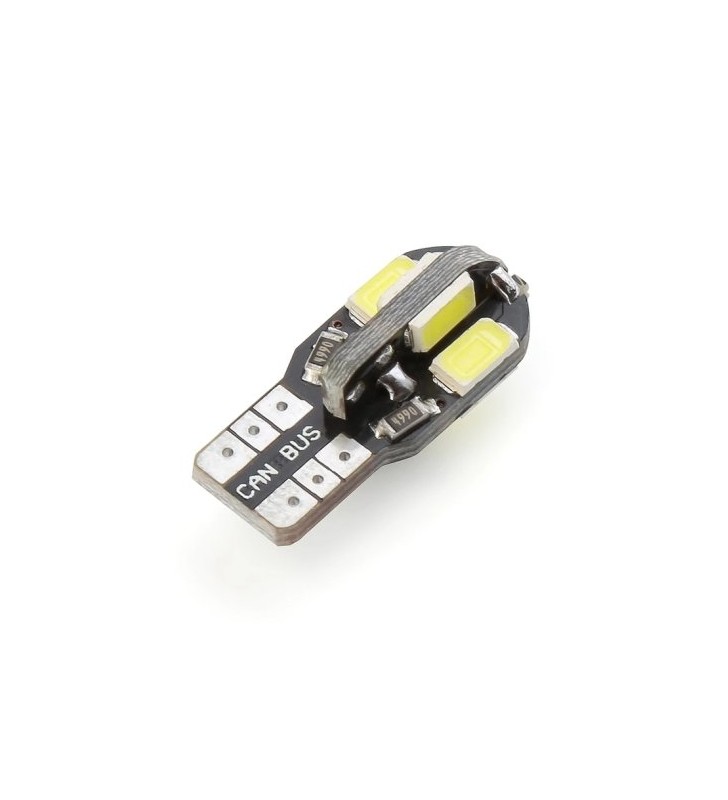 ΛΑΜΠΑΚΙ ΑΥΤΟΚΙΝΗΤΟΥ Led Canbus T10 W5W με 8 LED SMD 5730 6500k (ΨΥΧΡΟ)