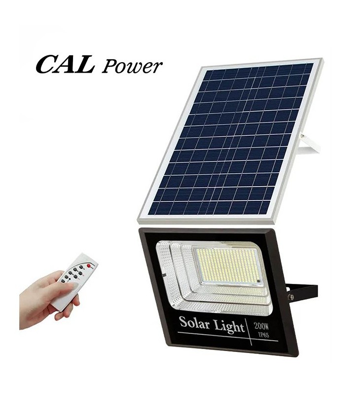 Ηλιακός προβολέας LED 300W με εξωτ. Φ/Β πάνελ - CAL Power CS01C-300W (25377)