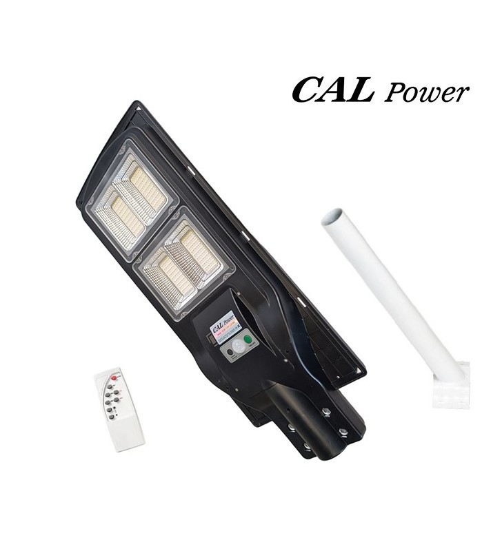 Ηλιακό Φωτιστικό δρόμου LED 120W με ενσωμ. Φ/Β πάνελ + μεταλ. βάση - CAL Power CS02B-120W (25366)