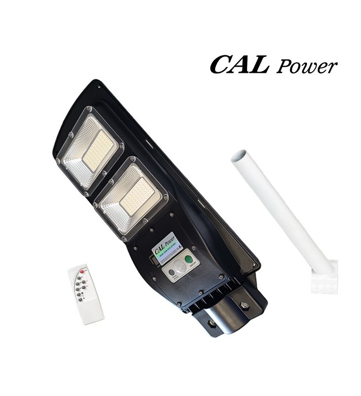 Ηλιακό Φωτιστικό δρόμου LED 60W με ενσωμ. Φ/Β πάνελ + μεταλ. βάση - CAL Power CS02B-60W (25365)