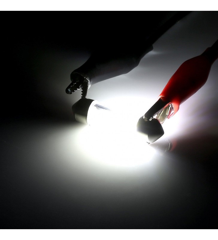 ΛΑΜΠΑΚΙ ΑΥΤΟΚΙΝΗΤΟΥ Led Κυλινδρικό Γυάλινο COB C5W 12V LED 36mm 6500k (ΨΥΧΡΟ)