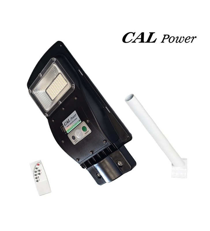 Ηλιακό Φωτιστικό δρόμου LED 30W με ενσωμ. Φ/Β πάνελ + μεταλ. βάση - CAL Power CS02B-30W (25364)