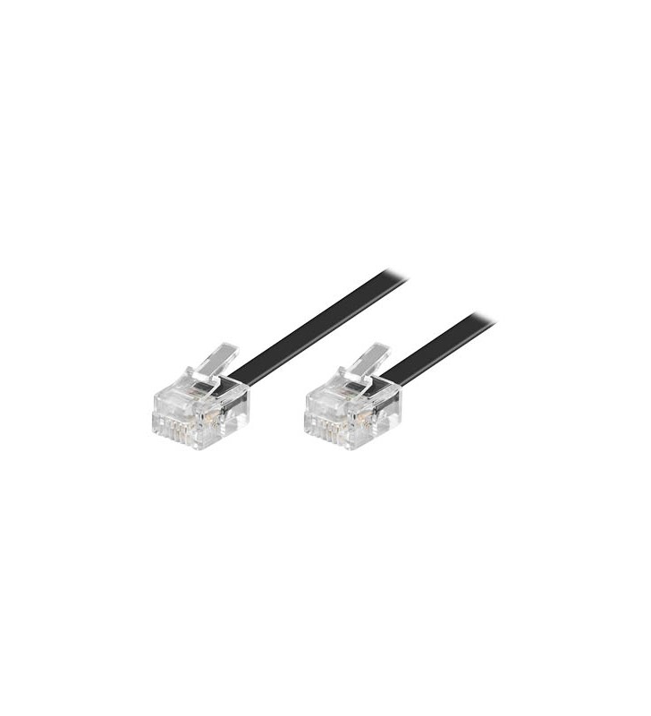 ΚΑΛΩΔΙΟ ΤΗΛΕΦΩΝΙΚΟ ΠPOEKTAΣH RJ11  ΜΑΥΡΟ 10M Power Tech CAB-T011