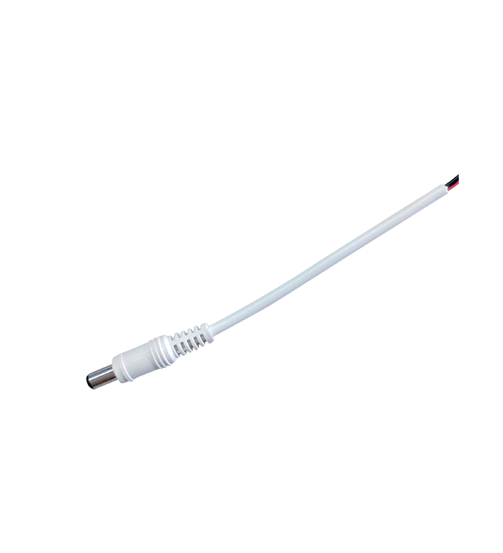 ΚΑΛΩΔΙΟ ΤΡΟΦΟΔΟΣΙΑΣ ΜΕ ΑΡΣΕΝΙΚΟ ΒΥΣΜΑ DC ΓΙΑ ΚΑΜΕΡΕΣ (15cm) ΛΕΥΚΟ