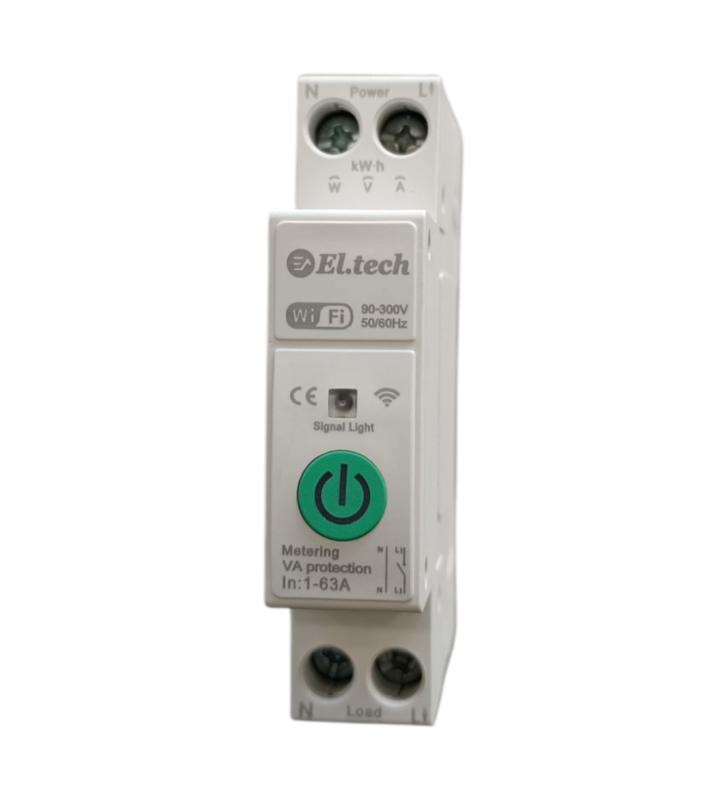 ΡΕΛΕ ΡΑΓΑΣ WI-FI 1P N/O 63A, TXCB1-VAP - El.tech