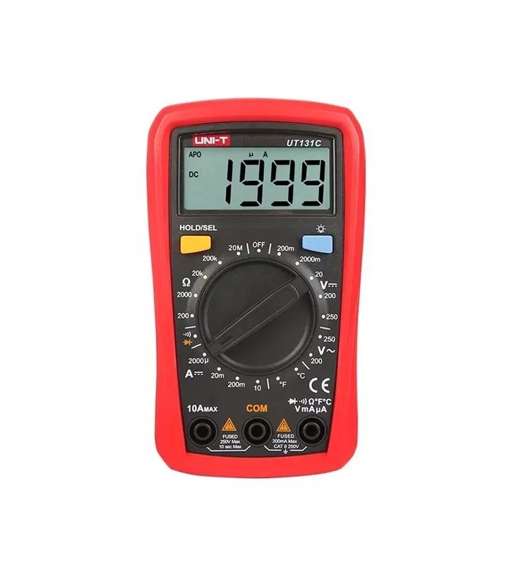 Uni-T Ψηφιακό Πολύμετρο με Buzzer με Μέτρηση AC / DC / Αντίστασης - UT131C