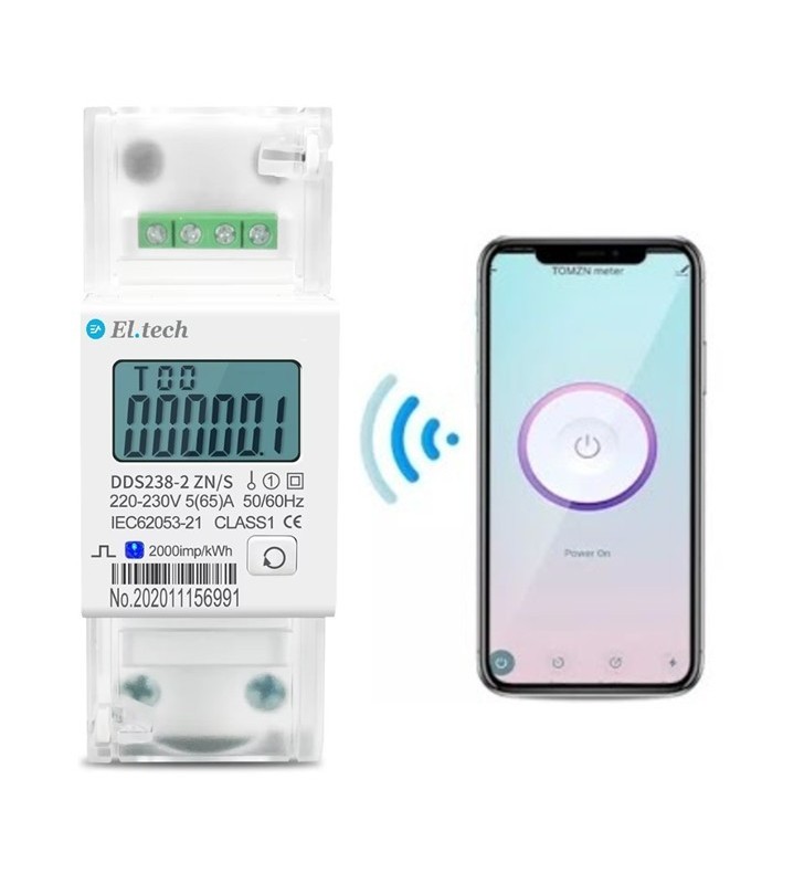 ΜΕΤΡΗΤΗΣ ΕΝΕΡΓΕΙΑΣ ΨΗΦΙΑΚΟΣ 1Φ 65Α 240V DDS238-2W WIFI - HIKING