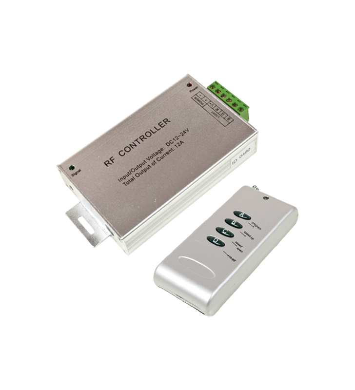 CONTROLLER LED RGB ΑΣΥΡΜΑΤΟ RF 4 ΚΟΥΜΠΙΑ ΜΕ Dimmer