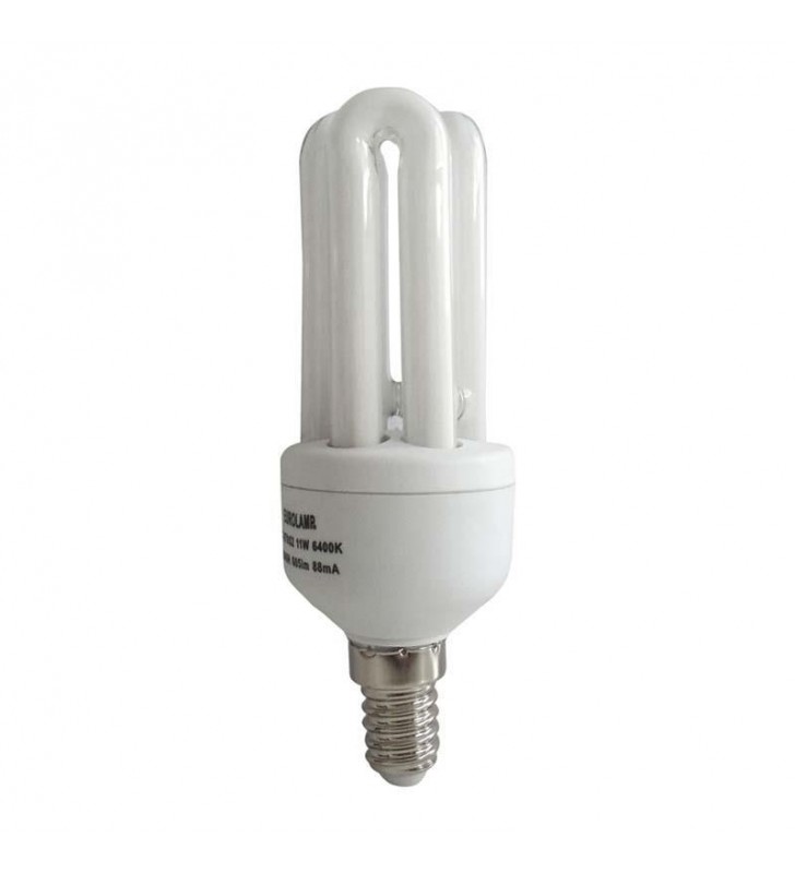 ΛΑΜΠΑ ΟΙΚΟΝΟΜΙΑΣ E14 11W 3U MINI 6400 EUROLAMP